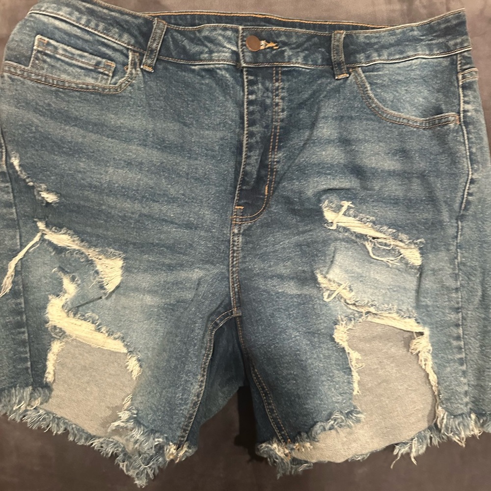 Fashion Nova Classic Blue Denim Shorts